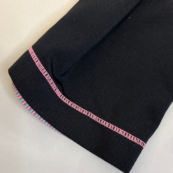 Nike Kids Striped Pink and Black Leggings - Picture 8 of 8